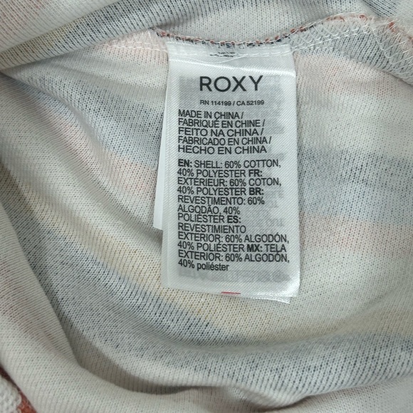 Roxy Wild and Free Striped Pullover Hoodie SZ Medium NWT - Picture 12 of 12